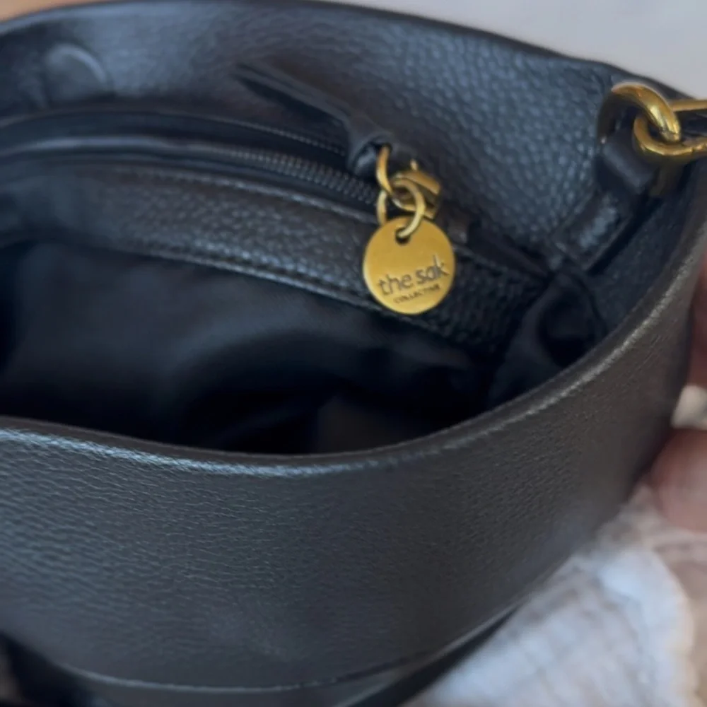 NWT The Sak Tomboy Crossbody Bag w Detachable Adjustable Strap Midnight Black - Picture 2 of 12